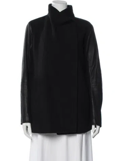Pre-owned Theory Virgin Wool Jacket In Black
