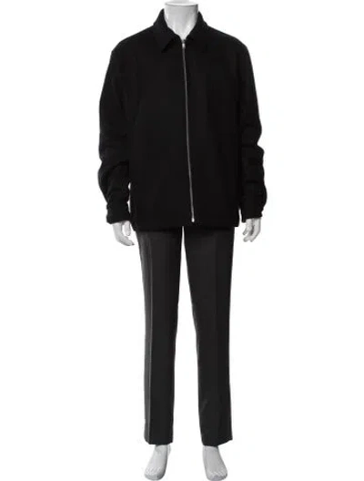 Pre-owned Theory Virgin Wool Jacket In Black