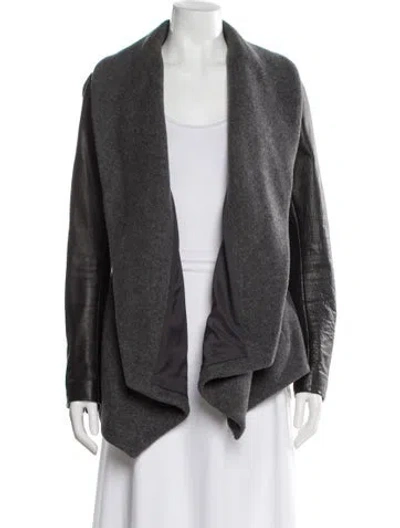 Pre-owned Theory Virgin Wool Jacket In Gray