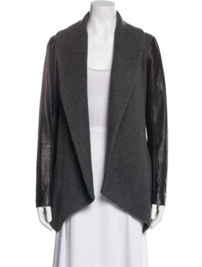 Pre-owned Theory Virgin Wool Jacket In Gray