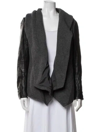 Pre-owned Theory Virgin Wool Jacket In Grey