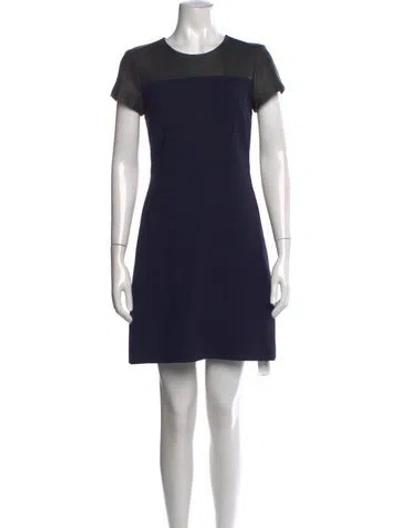Pre-owned Theory Virgin Wool Knee-length Dress In Multi