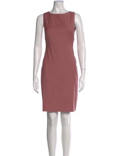 Pre-owned Theory Virgin Wool Knee-length Dress In Pink