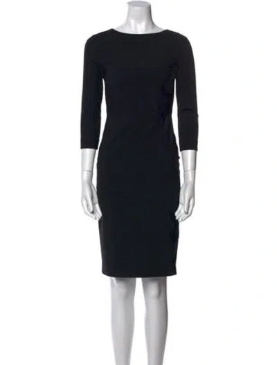 Pre-owned Virgin Wool Knee-length Dress W/ Tags In Black from The RealReal