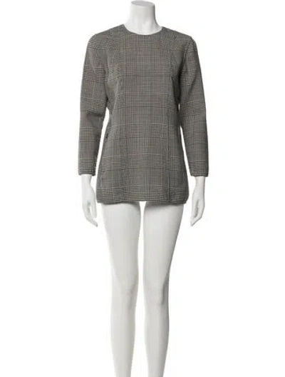 Pre-owned Theory Virgin Wool Mini Dress In Black