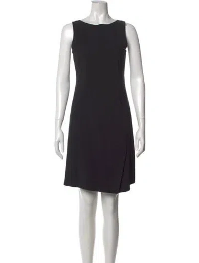 Pre-owned Theory Virgin Wool Mini Dress In Black