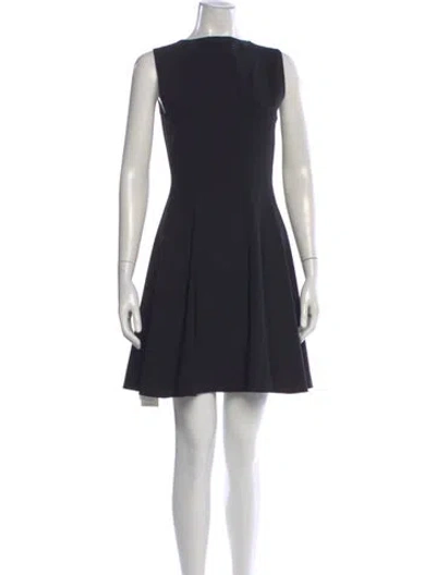Pre-owned Theory Virgin Wool Mini Dress In Black