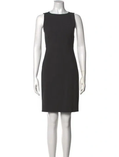 Pre-owned Theory Virgin Wool Mini Dress In Gray