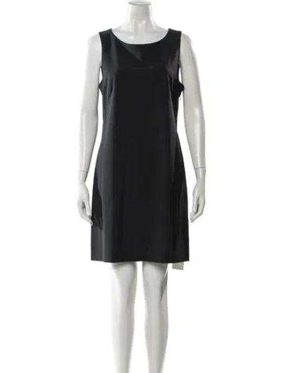 Pre-owned Theory Virgin Wool Mini Dress In Gray