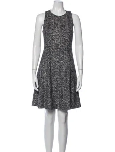Pre-owned Theory Virgin Wool Mini Dress In Grey