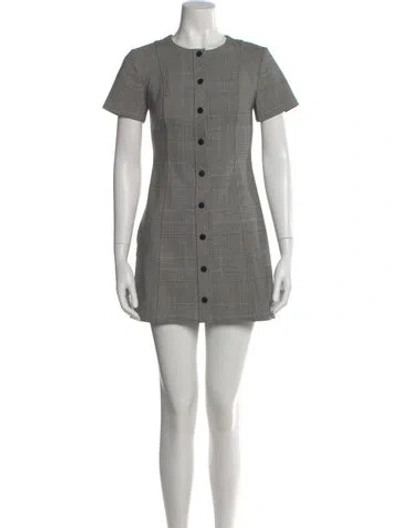 Pre-owned Theory Virgin Wool Mini Dress In Neutral