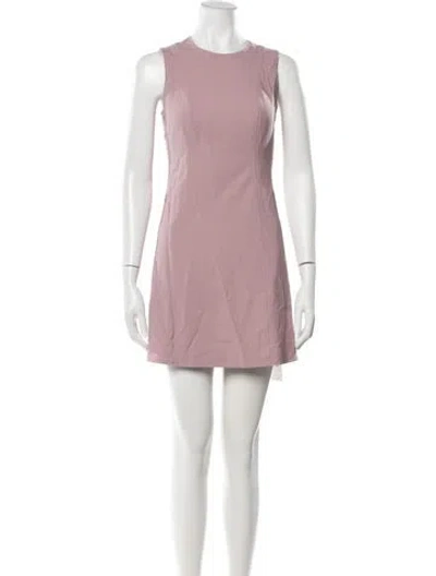 Pre-owned Theory Virgin Wool Mini Dress In Pink