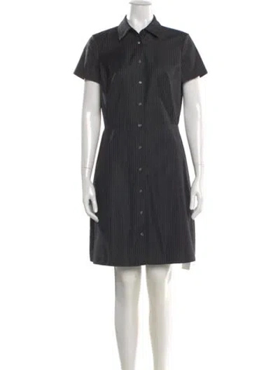 Pre-owned Theory Virgin Wool Mini Dress W/ Tags In Gray