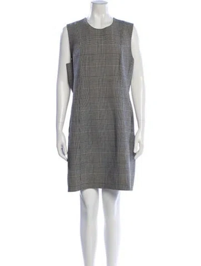 Pre-owned Theory Virgin Wool Mini Dress In White