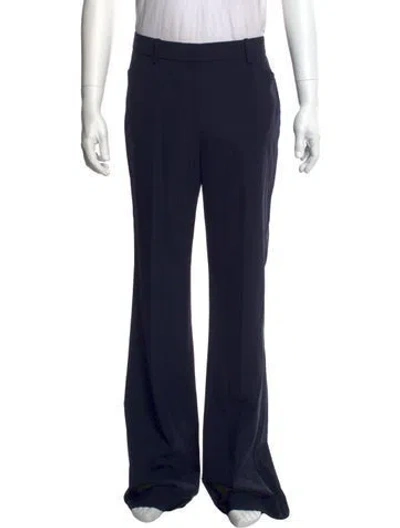 Pre-owned Theory Virgin Wool Pants W/ Tags In Blue