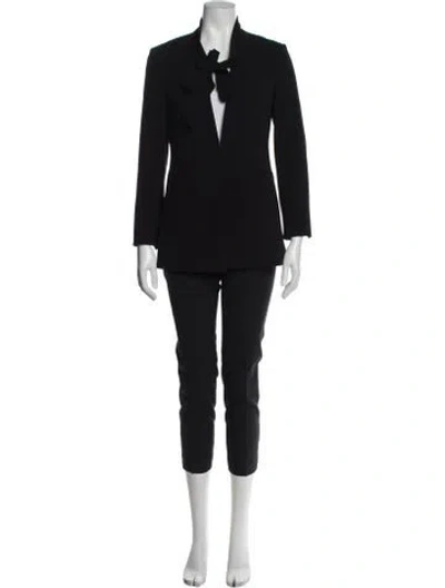 Pre-owned Theory Virgin Wool Pantsuit In Black