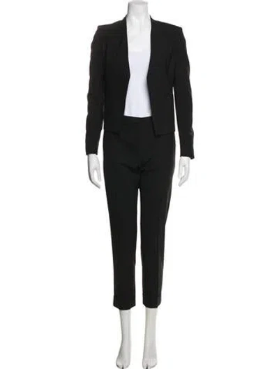 Pre-owned Theory Virgin Wool Pantsuit In Black