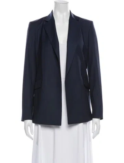 Pre-owned Theory Virgin Wool Pantsuit In Blue