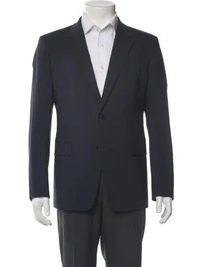 Pre-owned Theory Virgin Wool Peacoat In Gray