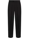 Theory Virgin Wool Trousers In Schwarz