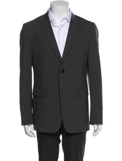 Pre-owned Theory Virgin Wool Two-piece Blazer In Gray