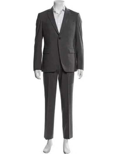 Pre-owned Theory Virgin Wool Two-piece Suit Vest In Grey