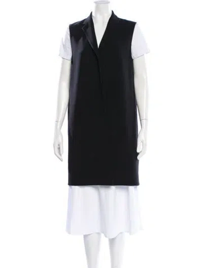 Pre-owned Theory Virgin Wool Vest In Black