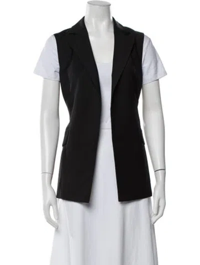 Pre-owned Theory Virgin Wool Vest In Black