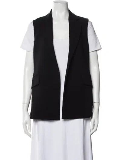 Pre-owned Theory Virgin Wool Vest W/ Tags In Black