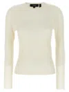 Theory Viscose Linen Sweater In Neutral