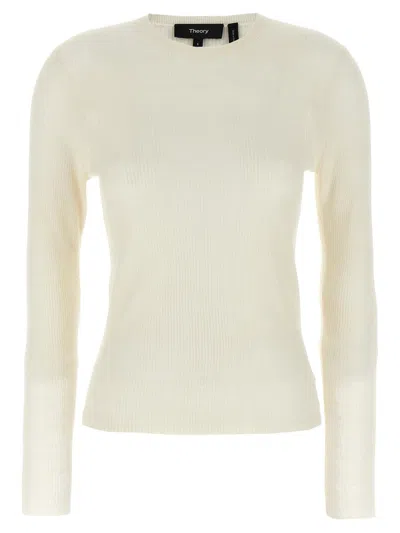Theory Viscose Linen Sweater In Neutral