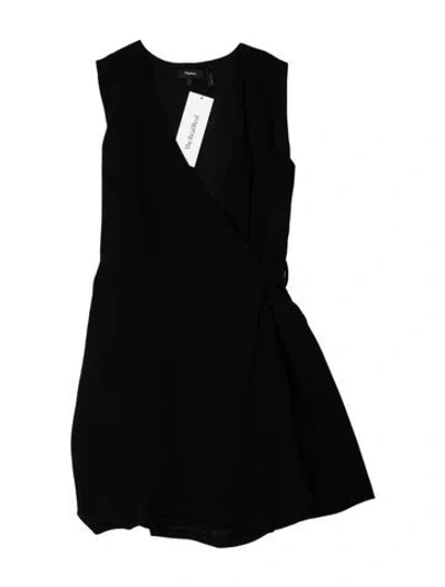 Pre-owned Theory V-neck Jumpsuit In Black