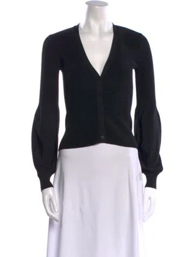 Pre-owned Theory V-neck Sweater In Black