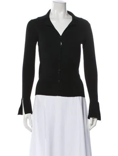 Pre-owned Theory V-neck Sweater In Black