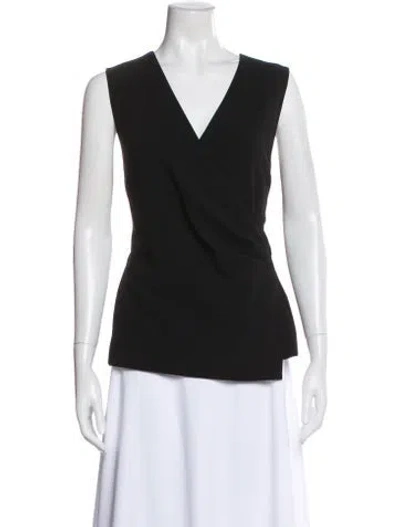 Pre-owned Theory V-neck Sweater In Black