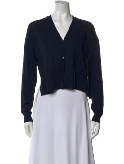 Pre-owned Theory V-neck Sweater In Black