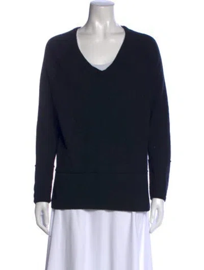 Pre-owned Theory V-neck Sweater In Black