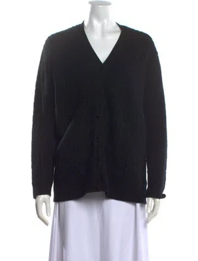 Pre-owned Theory V-neck Sweater In Black