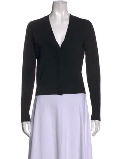 Pre-owned Theory V-neck Sweater In Black