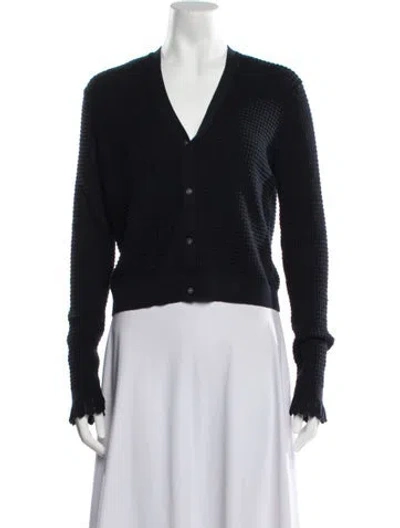 Pre-owned Theory V-neck Sweater In Black