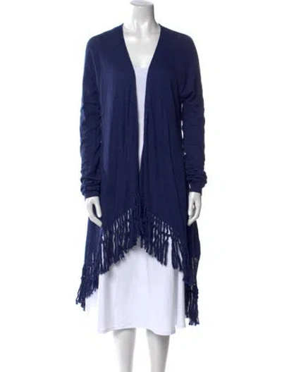 Pre-owned Theory V-neck Sweater In Blue