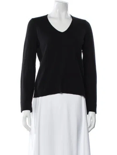 Pre-owned Theory V-neck Sweater In Blue