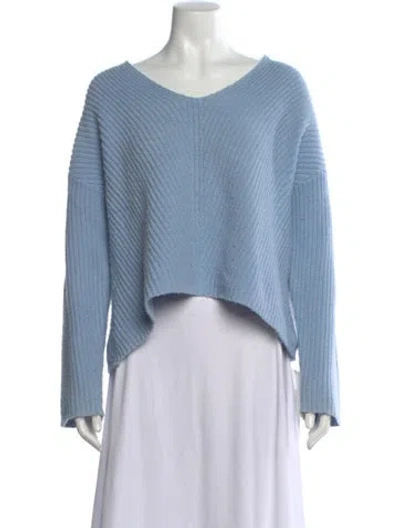 Pre-owned Theory V-neck Sweater In Blue