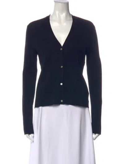 Pre-owned Theory V-neck Sweater In Blue