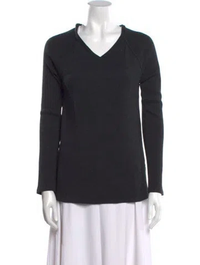 Pre-owned Theory V-neck Sweater In Gray