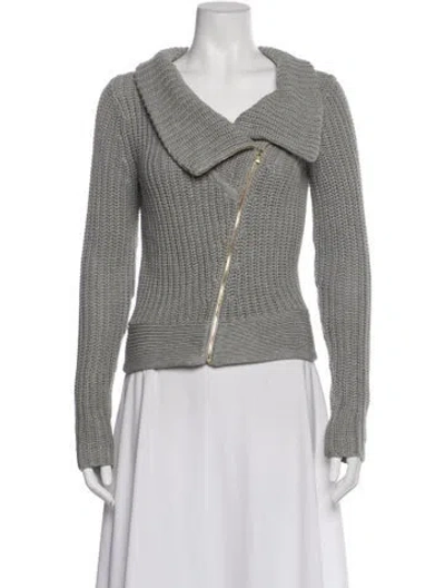 Pre-owned Theory V-neck Sweater In Gray