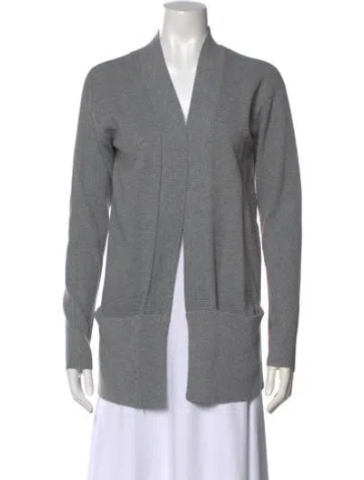 Pre-owned Theory V-neck Sweater In Gray