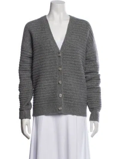 Pre-owned Theory V-neck Sweater In Gray