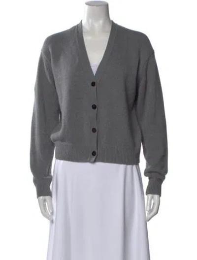 Pre-owned Theory V-neck Sweater In Gray