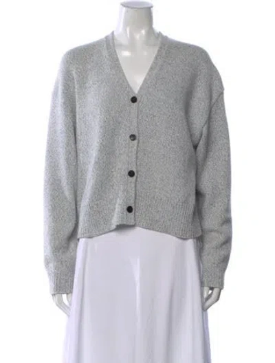 Pre-owned Theory V-neck Sweater In Gray